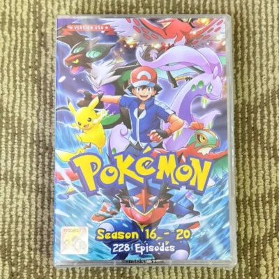 DVD Anime POKEMON Season 16-20 TV Series (228 Episodes) English Dub All Region Foto 1 de 4