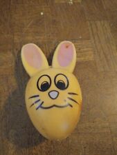 Vintage SUN HILL Plastic Easter Bunny Head Container Ornaments