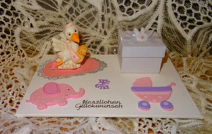 Geldgeschenk Geschenk Taufe Geburt Mädchen  Box Geschenkbox its a  Girl NEU - Bild 1 von 4