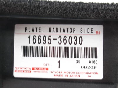 Guía de aire radiador LH conductor original Toyota Lexus 16695-36030 2015-2018 NX Foto 1 de 4
