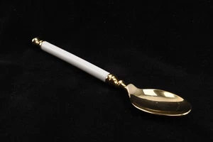 Cuchara Placa Dorada Colección Original Marciana Japón Mango Blanco V21 - Imagen 1 de 7