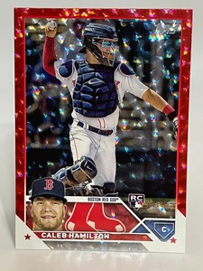 2023 Topps Update CALEB HAMILTON Red Sox rc #US160 Red Foilboard 194/199 Rookie