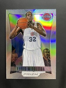 2012 Panini Prizm Silver Prizm Khris Middleton Rookie RC Milwaukee Bucks