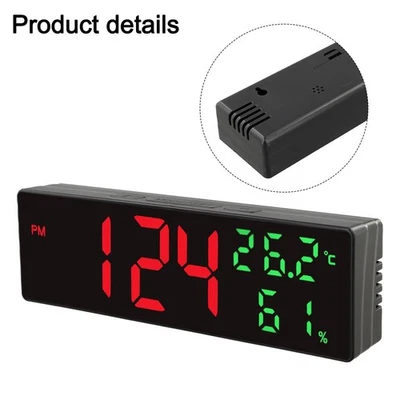 LED Display Clock Power Saving Clock User-friendly Design Automatic Night Mode - Image 1 of 4