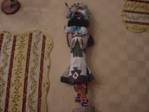 KACHINA DOLL, ZUNI, 13" tall, hand made, painted, - Picture 1 of 4