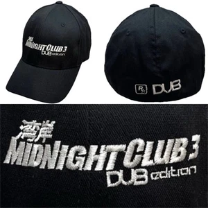 Vtg Midnight Club 3 Dub Edition Hat Rockstar Video Game Logo L-XL Flexfit Cap - Bild 1 von 13