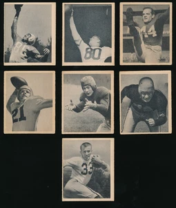 (7) Lote de fútbol americano Bowman 1948 #47, 52, 55, 56, 64, 68, 101 en muy buen estado-excelente - Imagen 1 de 2