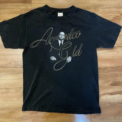 Camiseta Acapulco Dorada Talla M Negra Tony Soprano James Gandolfini Rara De Colección Foto 1 de 4
