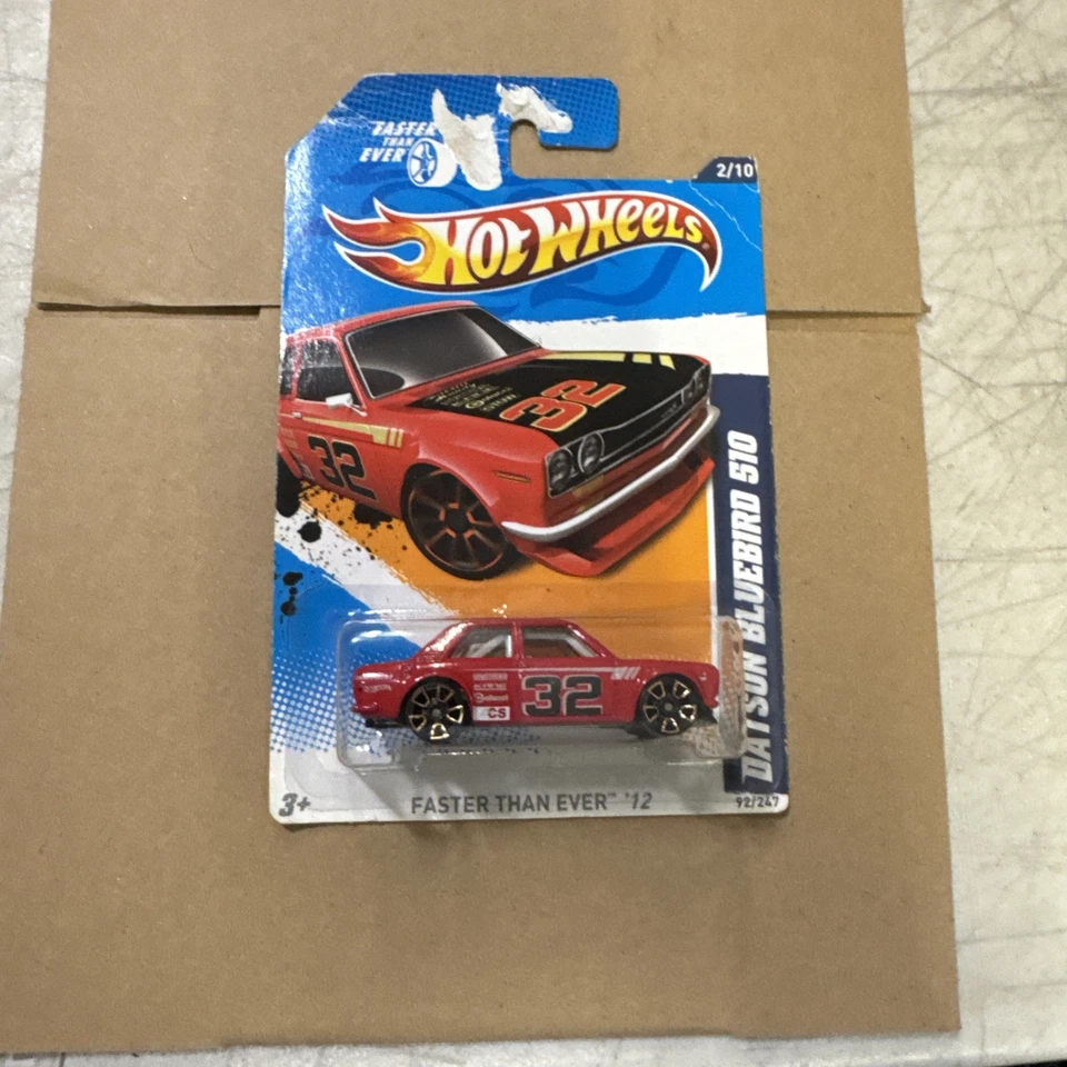 Hot Wheels Red Datsun Bluebird 510 92/247 más rápido que nunca 12 2/10 sellado Foto 1 de 1