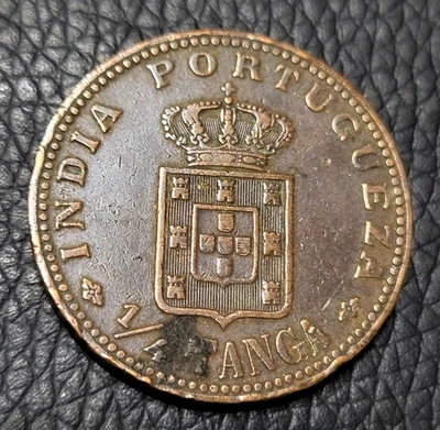 1903  Portugal India ¼ Tanga Coin - Image 1 of 2