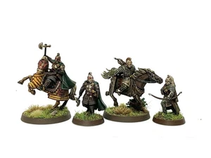 HALETH & HAMA FOOT & MOUNTED 4 lord of the rings warhammer 28mm Painted MESBG - Picture 1 of 4