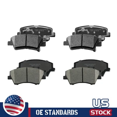 Kit de pastillas de freno delanteras traseras de cerámica para Hyundai Elantra Ioniq Kia Niro 2017-2020 Foto 1 de 4