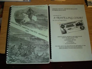 Greene County Missouri Archives lot 2 vintage books History 1883/Wiley Britton - Bild 1 von 6