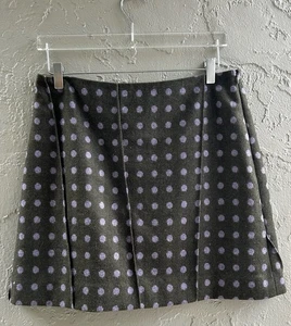 Falda Granate Hill M/L 10 Lana Lunares Lápiz Corta Preppy Dark Academia Mini - Imagen 1 de 7