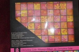 Provo Craft Christina Cole Album - 8x8 Postbound With 10 Page Protectors - Picture 1 of 2