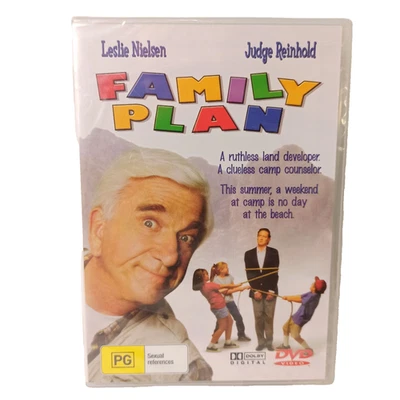Family Plan DVD Comedy Leslie Nielson Land Developer Camp Region 0 Brand New - Image 1 of 4