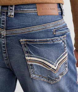 NUEVA HEBILLA NEGRA BANAS RIVER WASH ONCE AJUSTE RECTO. Nº 11 JEANS 32x34 32 - Imagen 1 de 10