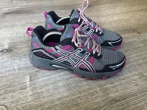 Asics Gel Venture 4 Trail Running Shoes Grey / Pink / Silver T383N Women's 6.5 - Bild 1 von 12