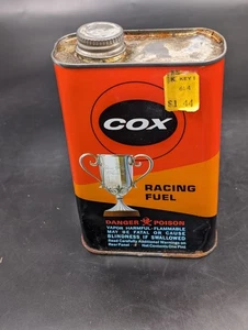 Vtg Cox RC Racing Fuel One Pint Empty Can - Picture 1 of 8