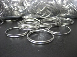 Lot 1000 pc 3/4" Bulk Steel Split Rings -  Gift Craft Key Rings   - Picture 1 of 4