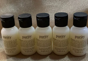 Philosophy-lots Of Travel Purity-3 In 1 Cleanser For Face & Eyes - 5 X 1 Oz. New - Picture 1 of 5