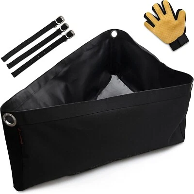 Remolque de esquina para caballos bolsa de heno alimentador de puesto con guante de aseo remolque y puesto Foto 1 de 4