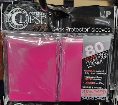 PROTECTOR/MANGAS DE CUBIERTA MATE ROSA ULTRA PRO ECLIPSE PRO (TAMAÑO ESTÁNDAR) 80ct Foto 1 de 3