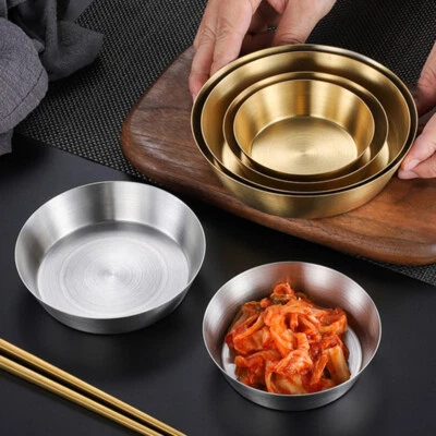 Edelstahl Schale Teller Essen Sauce Grill Hot Topf Restaurant Zugespitzte - Bild 1 von 4