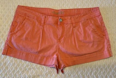 American Rag coral orange pleated front flap pocket mid rise shorts 13 - Image 1 of 4