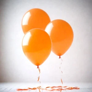 10" 100 Orange Latex Balloons Baby Shower Wedding Birthday Party Decorations - Picture 1 of 2