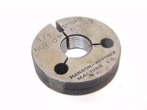 USED HANSON WHITNEY THREAD RING GAGE 3/4"-16NF2 (NOGO P.D.: .7049) - Picture 1 of 1