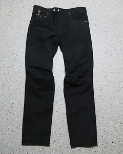 Nubuk Leder Motorrad Biker Hose Lederjeans black lange Lederhose Neu - Picture 1 of 2