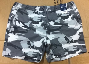 George Above The Knee Stretch Pull On Shorts Grey Camo Mens Elastic Waist 9 Inch - Picture 1 of 6