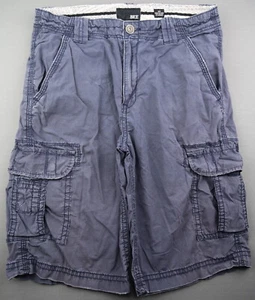 Pantalones cortos de carga para hombre BKE con hebilla de parkin elástico azul 7 bolsillos talla 32 (MSR 33x12) - Imagen 1 de 9