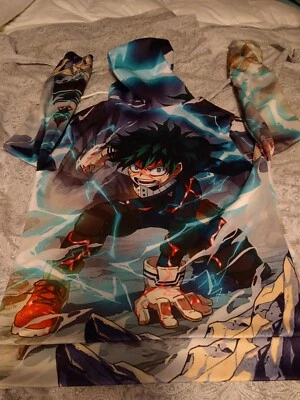 My Hero Academia Hoodie Izuku Midoriya Cosplay Sweatshirt Pullover Unisex MED - Image 1 of 4