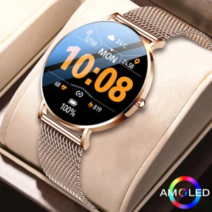 Smart Watch Women Full Touch Screen Bluetooth Sports Fitness Tracker Waterproof - Picture 1 of 19