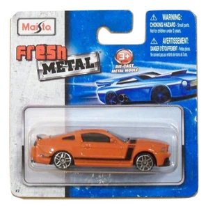 Maisto Frischmetalldruckguss Auto ~ 2013 Ford Mustang Boss 302 (orange mit schwarz - Bild 1 von 1