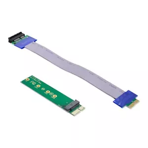 NGFF M-Key NVME AHCI SSD to PCI-E 3.0 1x x1 Vertical Adapter with Cable Male ... - Picture 1 of 9