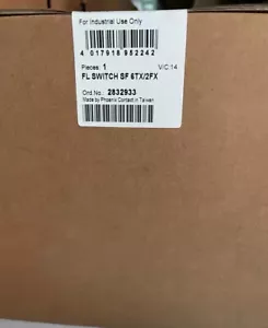 1pcs Phoenix Contact 2832933 Industrial Ethernet Switch FL SWITCH SF 6TX/2FX - Picture 1 of 1