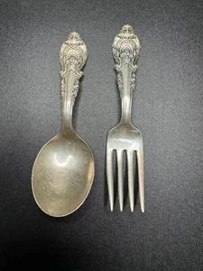 Sir Christopher by Wallace Sterling Silver Baby Set 4" - Picture 1 of 3