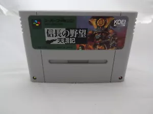 Nobunaga's Ambition Tensho Cartridge Only Nintendo Super Famicom Shipped from JP - Picture 1 of 3