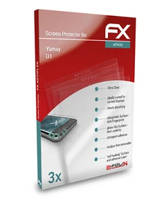 atFoliX 3x Protecteur d'écran pour Yamay D1 Écran protecteur clair&flexible - Photo 1 sur 4