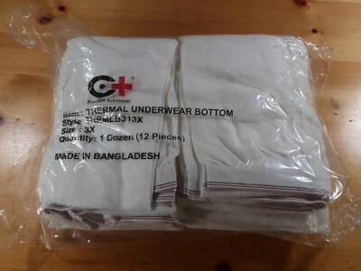 Cotton Plus Men's Thermal Bottoms Long John Premium Underwear Size 3 XL