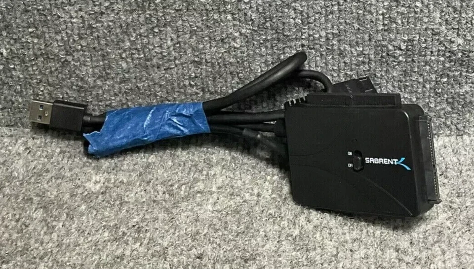 SABRENT USB 3.0 to SATA Hard Drive Adapter 🔌 HDD SSD Connector Black - Image 1 of 4