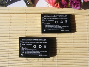 2 PACK Battery NP-120 / 3.7V / 1800 mAh // for Fuji FinePix F10 F11 Zoom - Picture 1 of 5