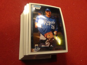 2010 Bowman Chrome Prospects Noel Arguelles Royals Lot of 44 RC's
