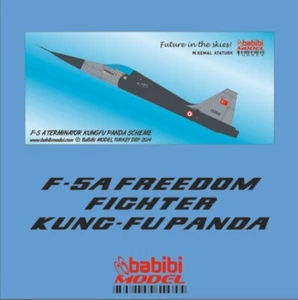 1/72 Turkish Air Force F-5A "Kung-fu Panda" Decal Set - DBT-01268 - Picture 1 of 4