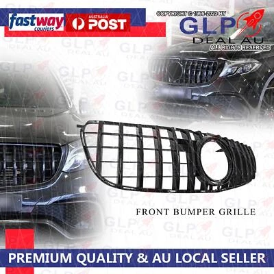 Black Panamericana Bumper Grill Grille for Mercedes GLS X166 & GLS63 AMG 2016-19 - image 1 of 4