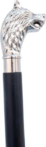 Brass Walking Cane Wooden Walking Stick for Men and Women, Fancy Walking Canes, - Picture 1 of 4