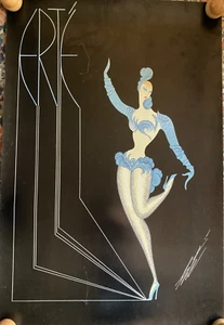ERTE * FANCY FREE * Art Deco Print * Plate Signed, * Showgirl * Unframed - Picture 1 of 5